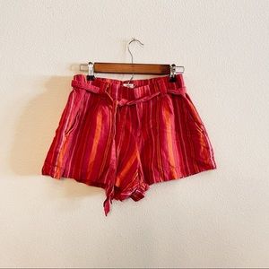 Colorful Waist Tie Shorts